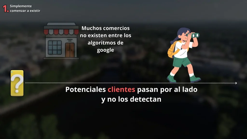 no tener ficha de google maps activa, te hace indetectable para potenciales clientes