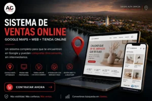Sistema de ventas online (Google Maps + Web + Tienda Online)