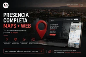 presencia digital completa pagina web - google maps